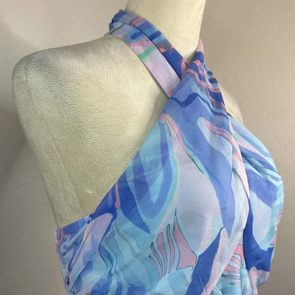 French Connection Dalla Verona Smocked Halter Top Size Large NWT - Picture 8 of 15